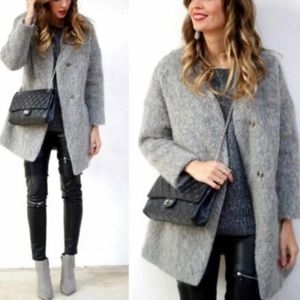 Zara Alpaca mohair wool coat